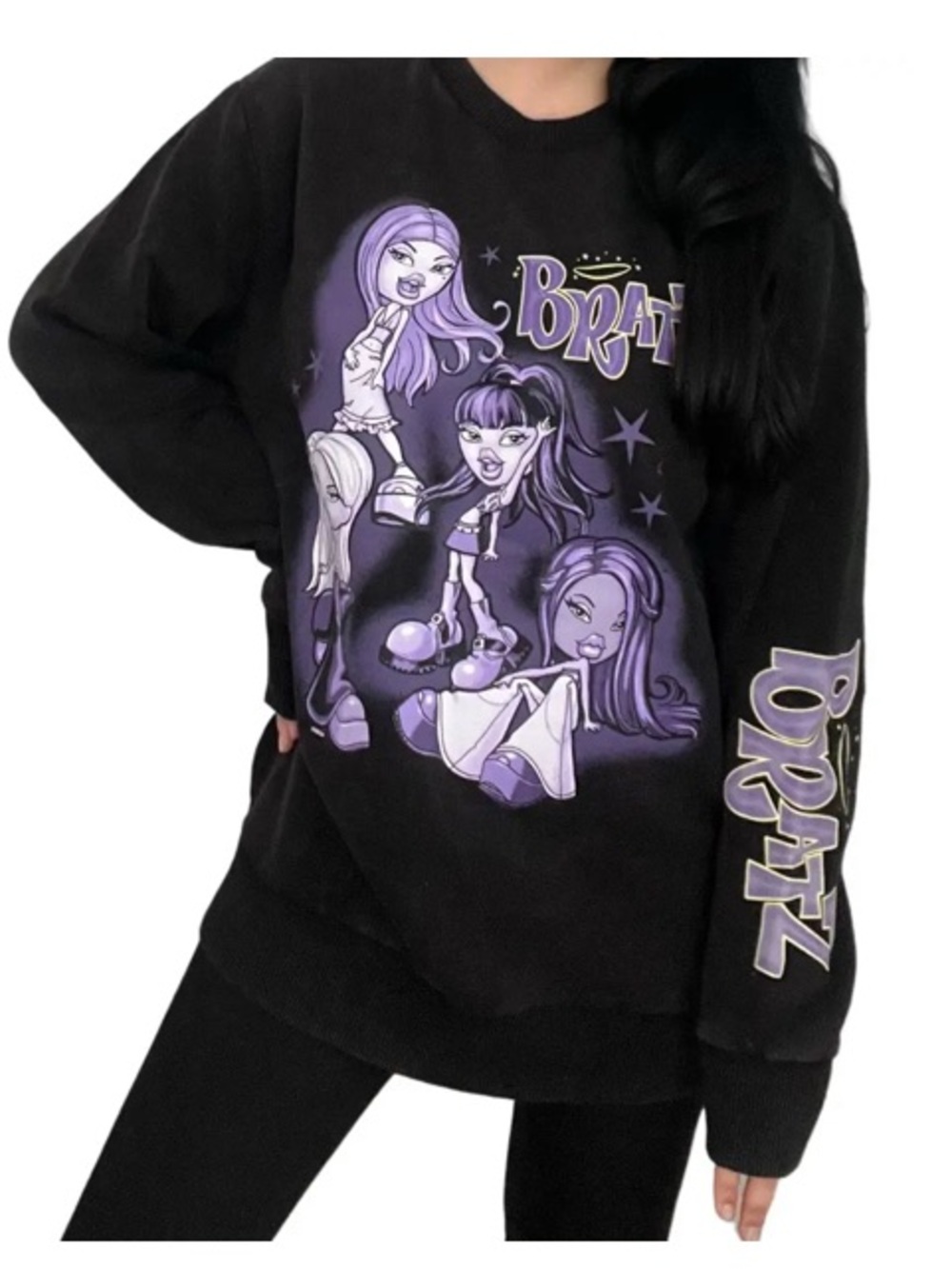 Bratz Black & Purple Graphic Sweatshirt